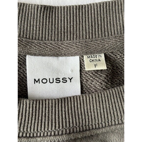 Moussy Sweatshirt Womens Free One Size Japanese Design Pixel Video Game Gray - Picture 5 of 9